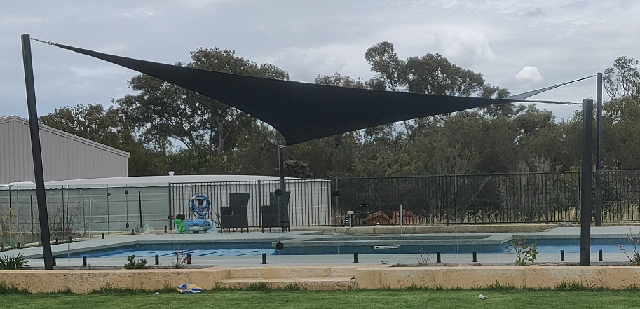 Shade Sail over a pool