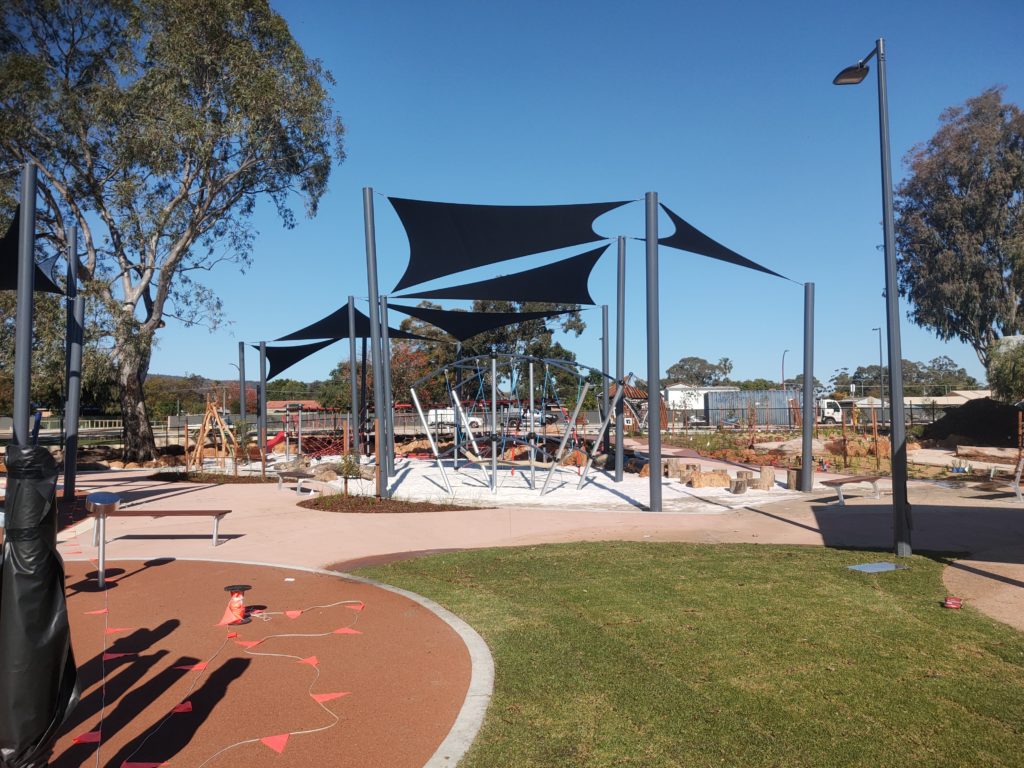 Commercial Shade Sails over a childrens play area